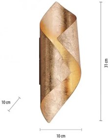 Paul Neuhaus 9030-12 - LED Nástenné svietidlo NEVIS LED/6W/230V zlatá