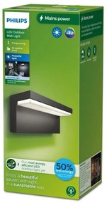 Philips - LED Vonkajšie nástenné svietidlo BUSTAN LED/3,8W/230V 4000K IP44