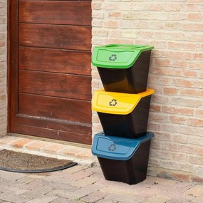 Kôš na triedený odpad Ecobin 30 l, 3 ks