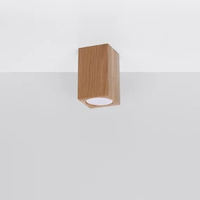 Stropné svietidlo Keke, 1x drevené tienidlo