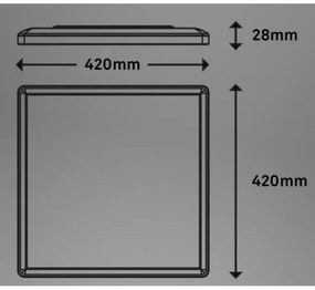 Briloner 7091-416 - LED RGBW Stmievateľné stropné svietidlo SLIM LED/22W/230V + DO