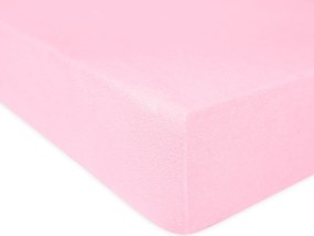 DETSKÉ FROTÉ PRESTIERADLO 005 80X160 CM SVETLORUŽOVÉ