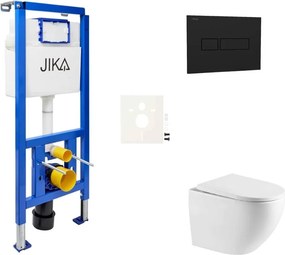 Závesný WC set do ľahkých stien / predstenová SAT SIKOJSREX67CRM