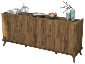 Komoda Elegante 180 cm tmavo hnedá