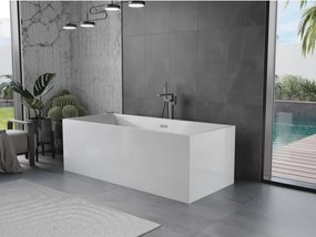 Mexen Vigo, voľne stojaca vaňa 178,5 x 80 cm, biela, brúsený grafit prepad, 51251788000-95