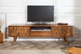 Moderný stolík pod TV z masívu Mystic Living Sheesham 140cm