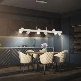 Briloner 4058064 - Závesné svietidlo ERA na lankách 6xGU10/10W/230V krémové