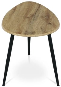 Autronic BONTEC Odkladací stolík 60x40cm, mdf, dub, AF-3011 OAK Farba: Biela