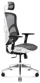 Kancelárska ergonomická stolička DIABLO V-BASIC: bielo-čierna Diablochairs