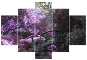 Obraz fialové záhrady (150x105 cm)