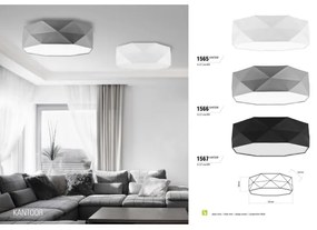 Stropné svietidlo KANTOOR 4xE27/60W/230V biela