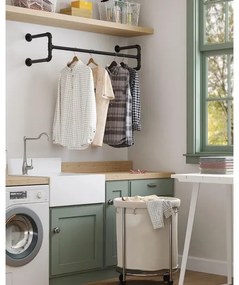 Sada 2 ks nástenných vešiakov na ramienka LINEA, čierna