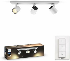 Philips Hue 53093/31 / P6 LED prisadená stropná bodová lampa Runner 3x5,5W | GU10 | 2200-6500K - Bluetooth, s diaľkovým ovládaním