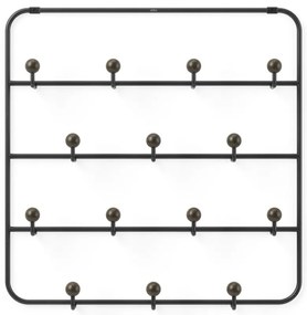 Čierny prírodný kovový vešiak na dvere 36 cm Estique - Umbra