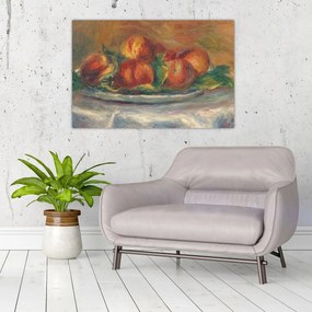 Obraz - Auguste Renoir, Peaches on a  Plate, reprodukcia (90x60 cm)