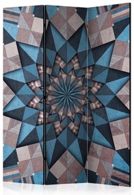 Artgeist Paraván - Star Mandala (Brown-Blue) [Room Dividers]