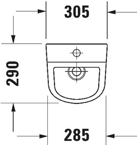 Duravit 828300000 - Pisoár D-CODE s horným prívodom a zadným odtokom, keramika, lesklá biela