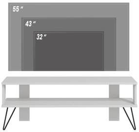 TV stolík/skrinka Dual (biela). Vlastná spoľahlivá doprava až k Vám domov. 1107984