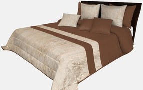 Dekorstudio Luxusný prehoz na posteľ s mramorovým vzorom NMO-053 v hnedej farbe Rozmer prehozu (šírka x dĺžka): 220x240cm