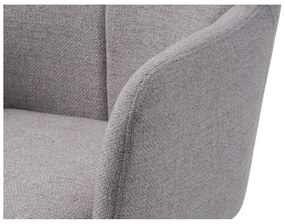 Svetlosivé otočné relaxačné kreslo Manning – Unique Furniture