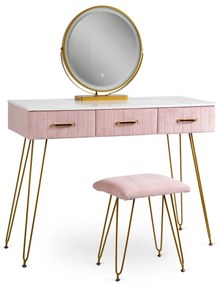 PROXIMA.store - Toaletný stolík SANDY FARBA: ružová