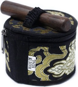 Tibetská spievajúca miska - darčeková sada Farba: Čierna