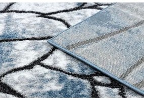Moderný koberec COZY 8873 Cracks, prasknutý betón - Štrukturálny, dve vrstvy rúna, modrá Veľkosť: 120x170 cm