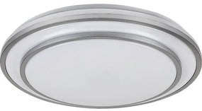 Rabalux 2131 - LED stmievateľné stropné svietidlo LUPITA LED/40W/230V strieborné + diaľkové ovládanie