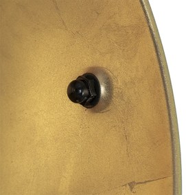 Stojaca lampa čierna so zlatom 42 cm nastaviteľný trojnohý stojan - Magnax