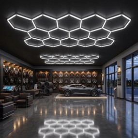 Toolight Toolight, LED stropné svietidlo HEXAGON, JNH052-H, biela, OSW-56244