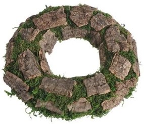 Machový veniec s kôrou 25 cm