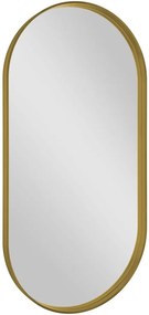 Sapho, AVONA oválne zrkadlo v ráme 50x100cm, zlatá matná, AV500G