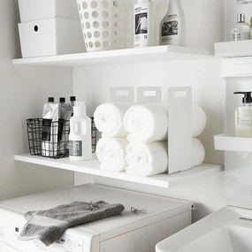 Biele kovové stojany na uteráky v súprave 2 ks Tower – YAMAZAKI