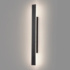 Exteriérové nástenné LED svietidlo Wow, 1x LED 11w, 3CCT, čierna, (60 cm)