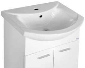 Aqualine Aqualine, ZOJA umývadlová skrinka 50,5x74x30cm, biela, 51055A