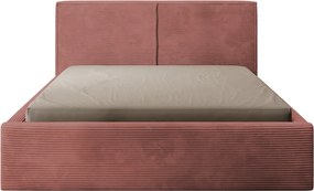 Posteľ Inez 180x200 cm, terracota štruktúrovaná látka