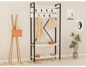 Vešiak s botníkom Alfa White and Grey