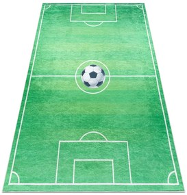 Detský koberec protišmykový BAMBINO 9731 futbalové ihrisko, zelený