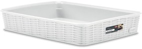 STEFANPLAST Úložný kôš Elegance L, biely