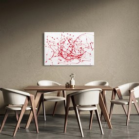 Obraz technikou Drippingu (90x60 cm)