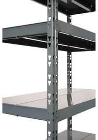 Policový regál 1800x1200x600 mm, 5 políc, nosnosť police 300 kg, prídavný