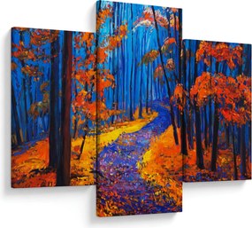 Obraz jesenného lesa (90x60 cm)