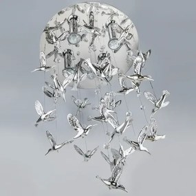 Rustikálny luster Birds