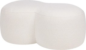 Béžový taburet z textílie buklé Umbo – noo.ma