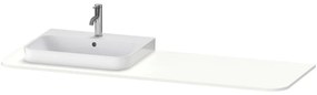 DURAVIT Happy D.2 Plus doska pre skrinku pod umývadlo (s jedným výrezom vľavo), 1600 x 550 x 16 mm, biela matná lakovaná, HP031HL3636