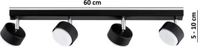 BRILAGI - LED bodové svietidlo MONO 4xGX53/30W/230V čierna