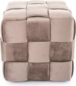 SI Casel Velvet taburetka tmavá béžová