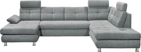 XXXLutz SEDACIA SÚPRAVA, textil, svetlosivá MID.YOU - Sedačky - 002220029603