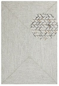 Biely/béžový vonkajší koberec 150x80 cm - NORTHRUGS