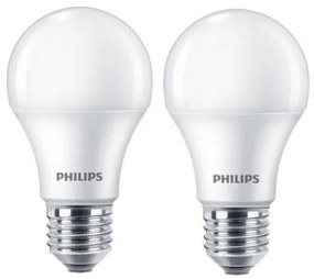 PHILIPS Lighting 8719514471016 LED žiarovka CorePro A60, E27, 10W/75W, 1055lm, 4000K, biela, 2 ks v balení